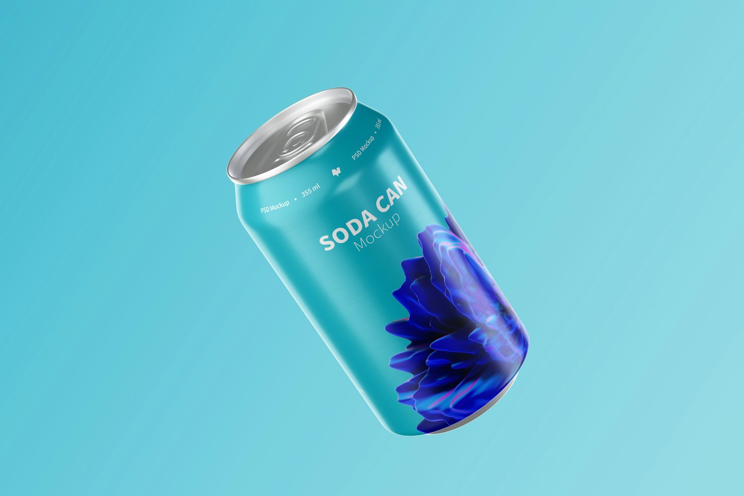 355 ml Soda Can Mockup, Falling