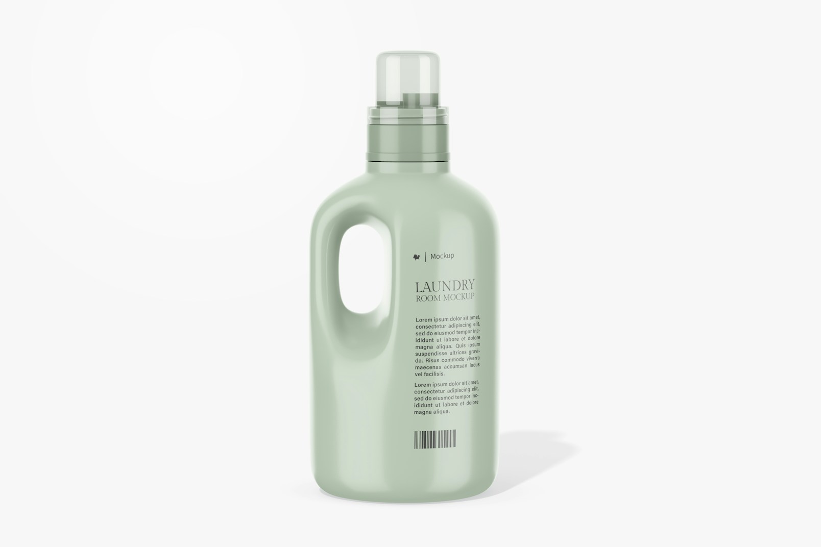 Laundry Bottle Mockup, Front View