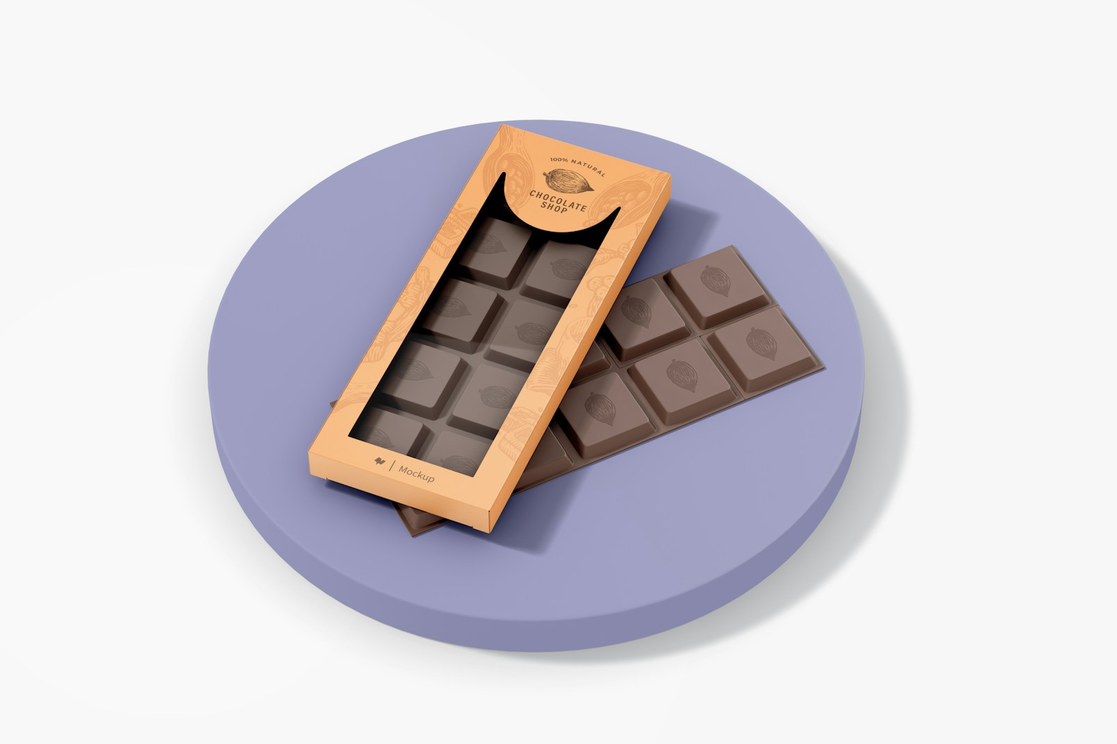 Maqueta de Caja de Chocolate con Ventana