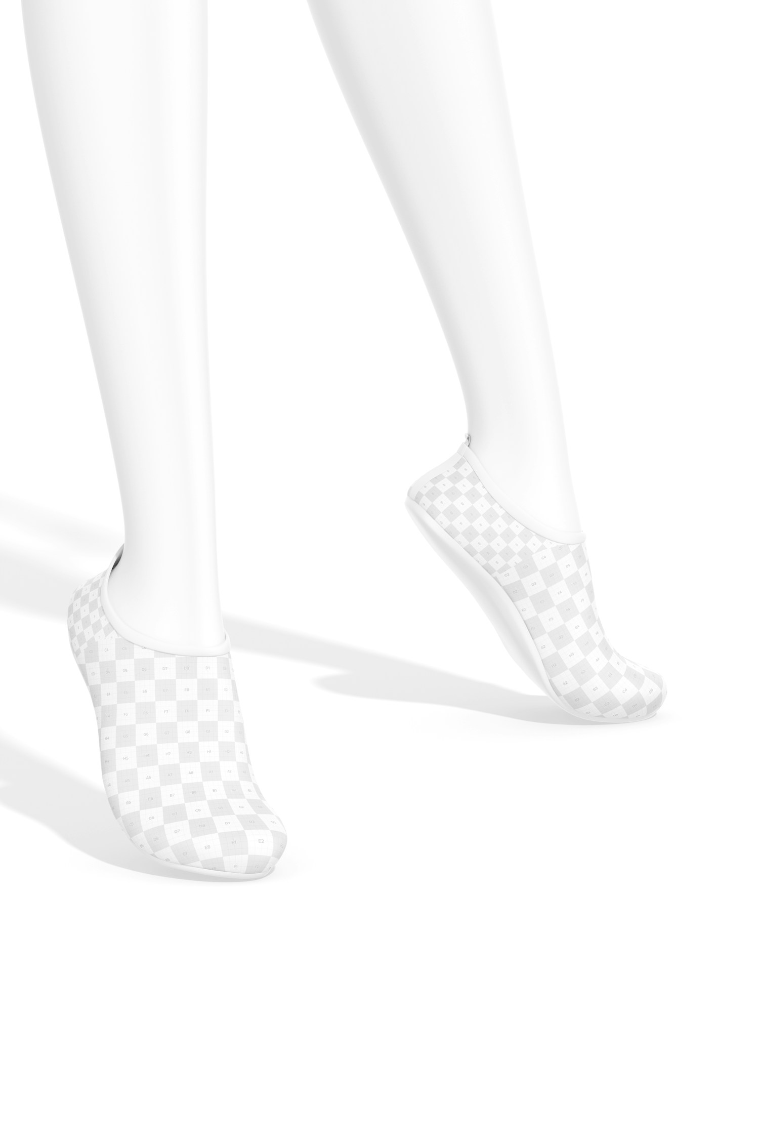 Water Shoes Mockup, on Mannequin