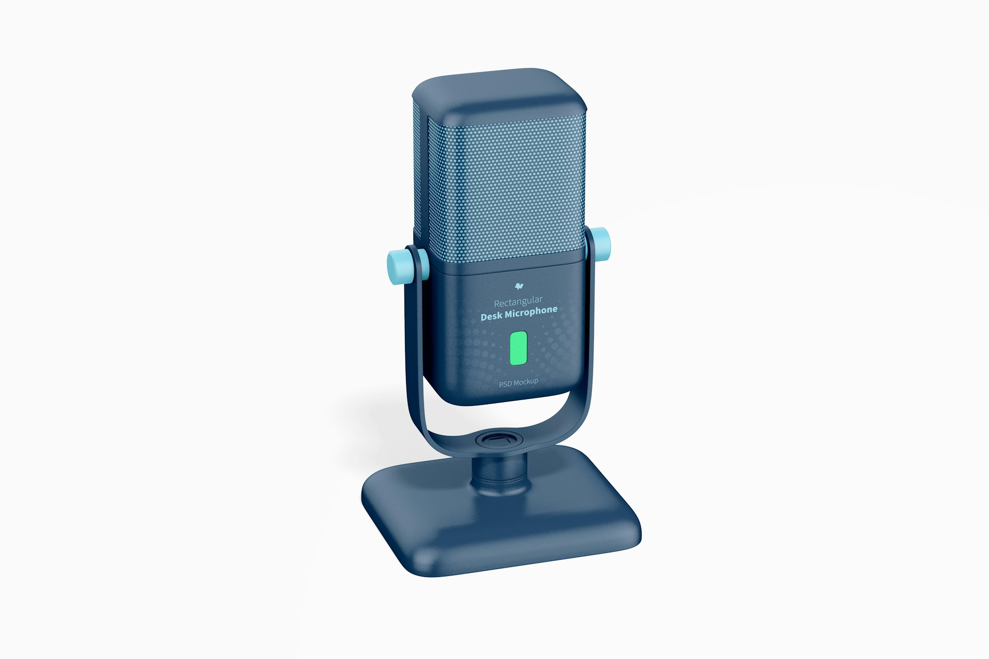 Maqueta PSD de Micrófono Rectangular de Escritorio – Original Mockups