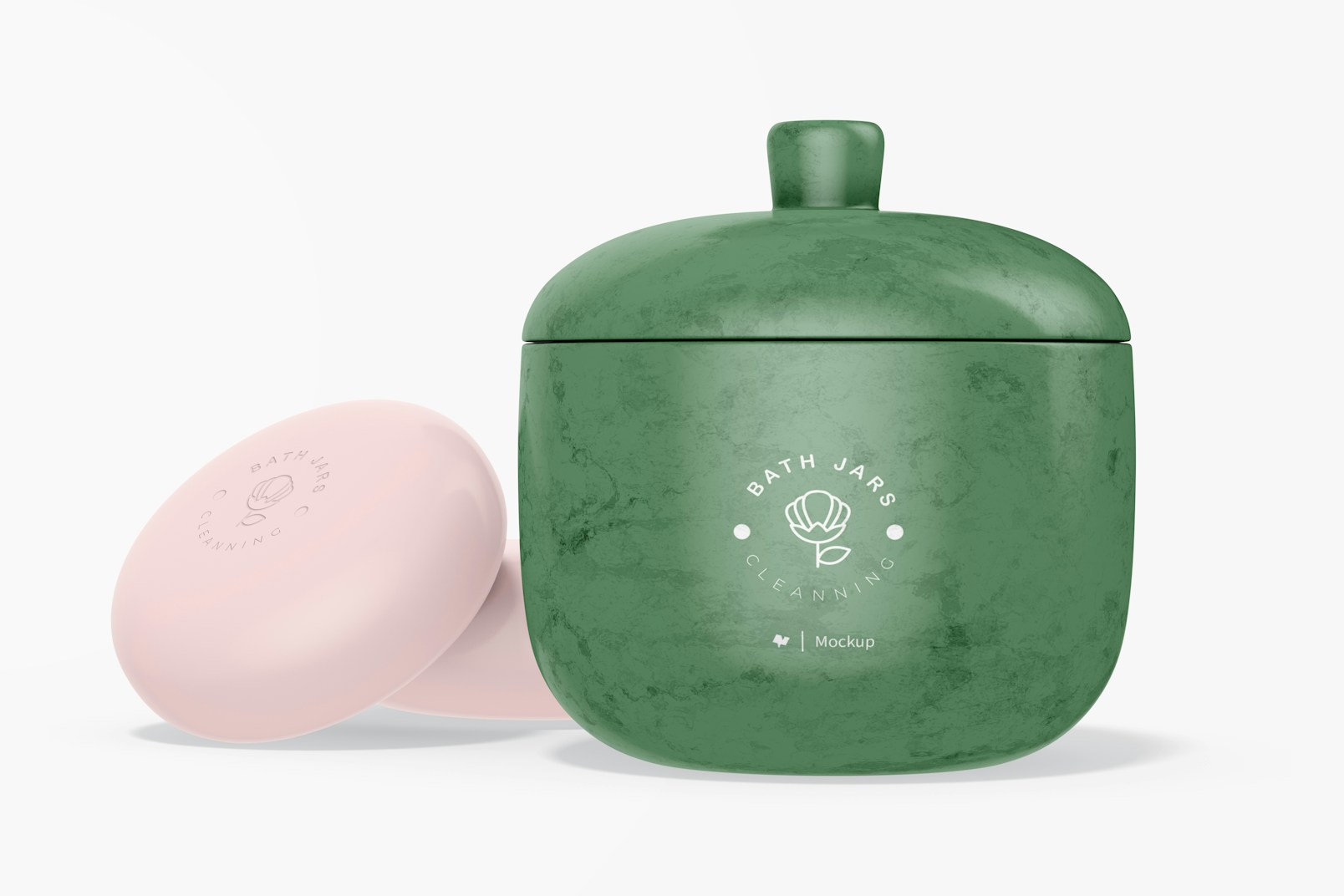 Soap Container Mockup, Front View