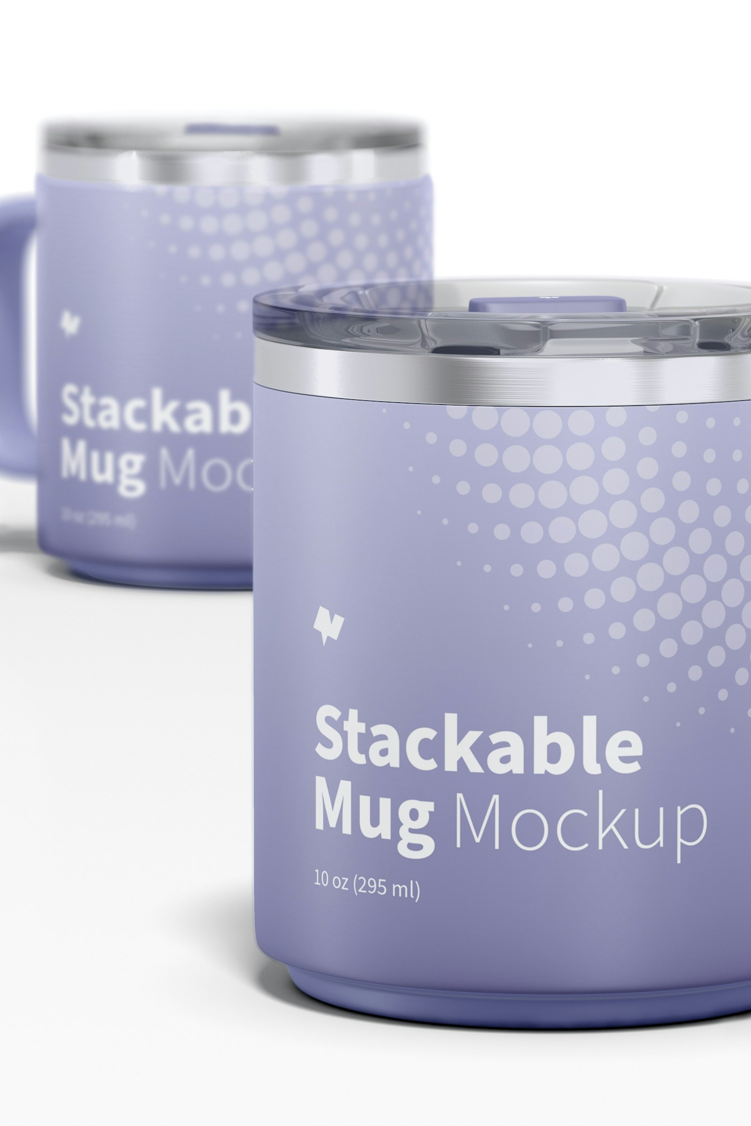 10 oz Stackable Mug Mockup, Close Up