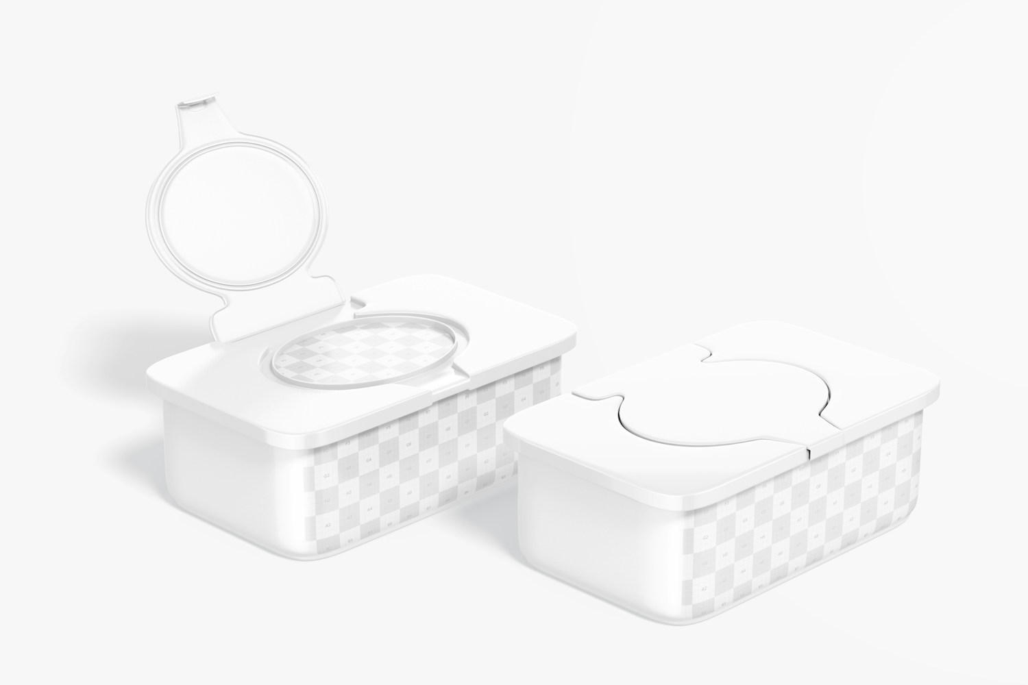 Baby Wet Wipes Containers Mockup