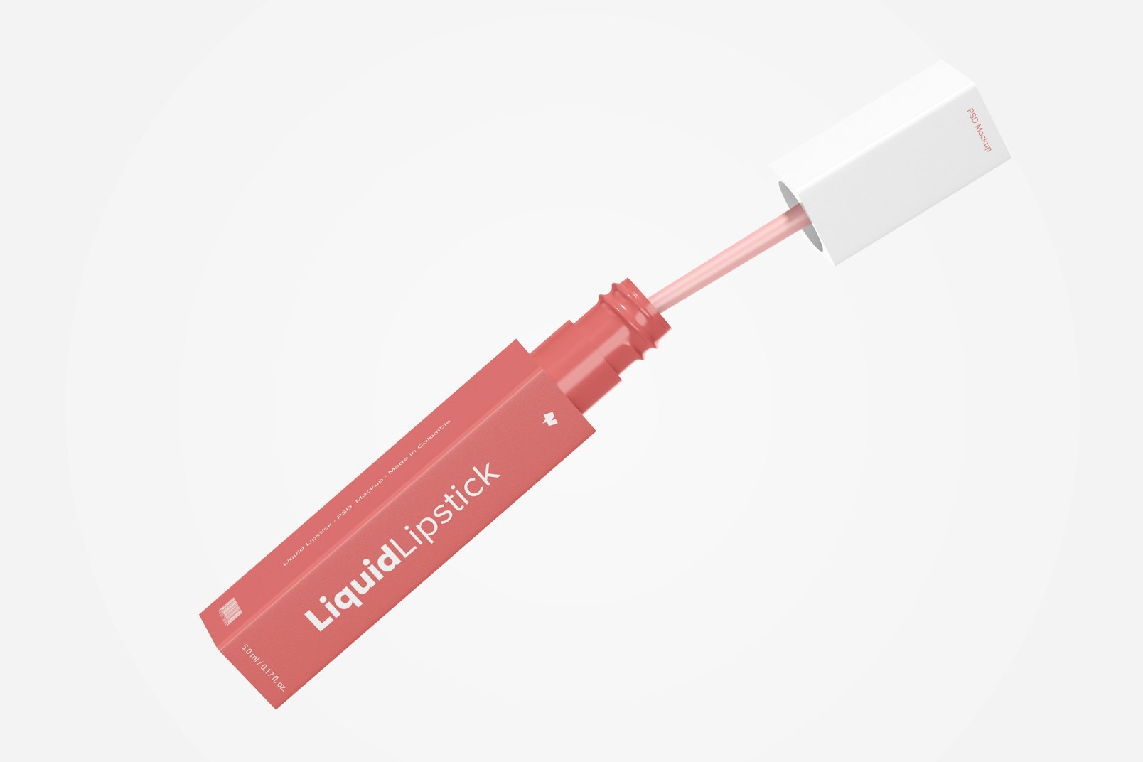 Liquid Lipstick Tube Mockup, Floating