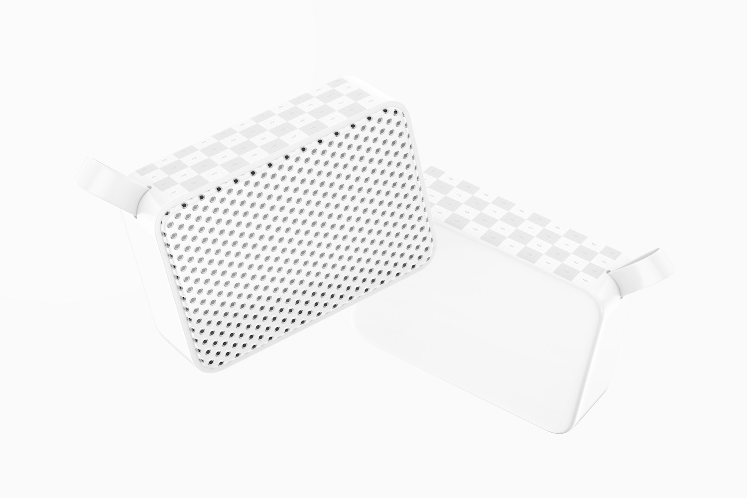 Mini Bluetooth Speakers Mockup, Floating