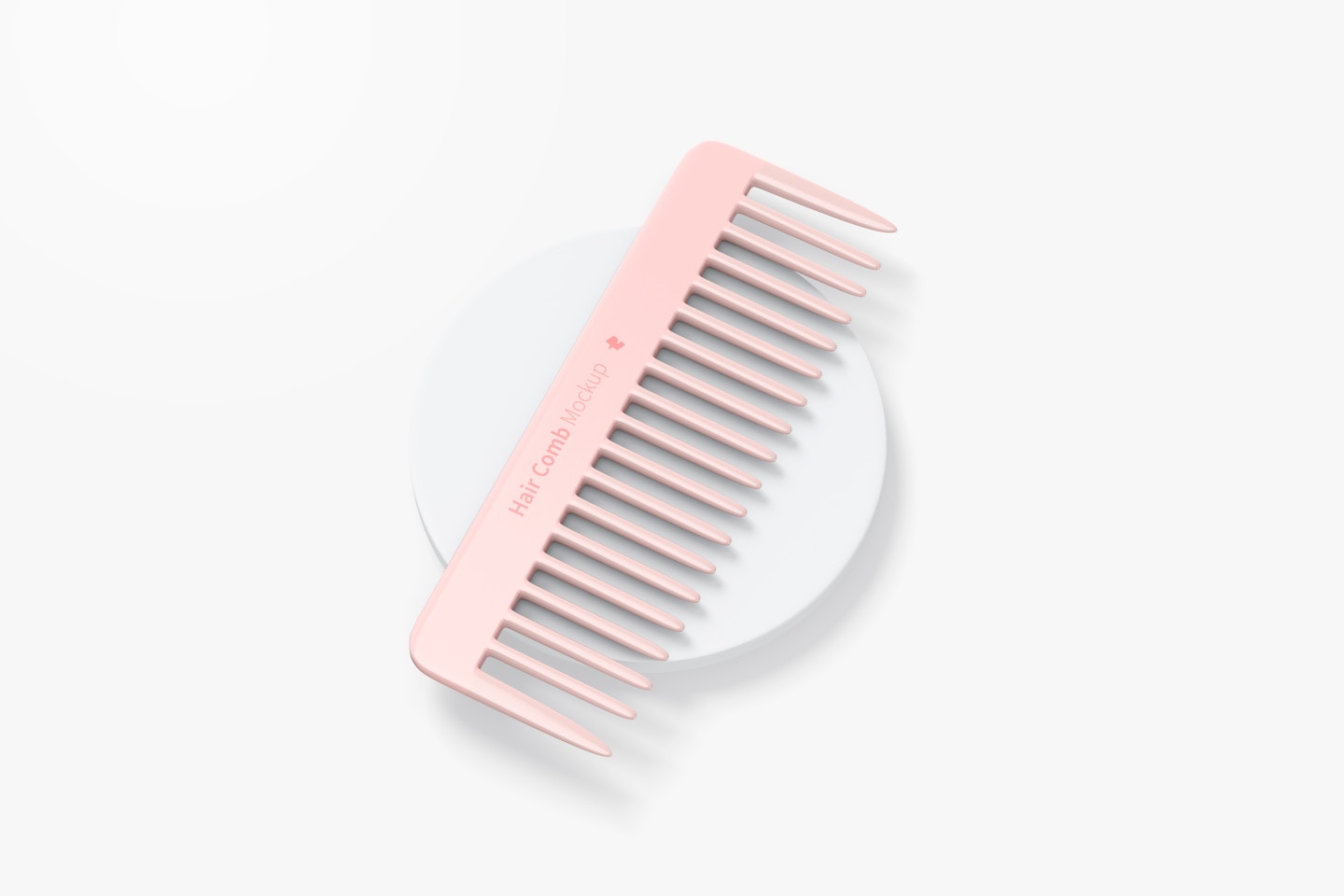 Hair Comb Mockup, Perspective View