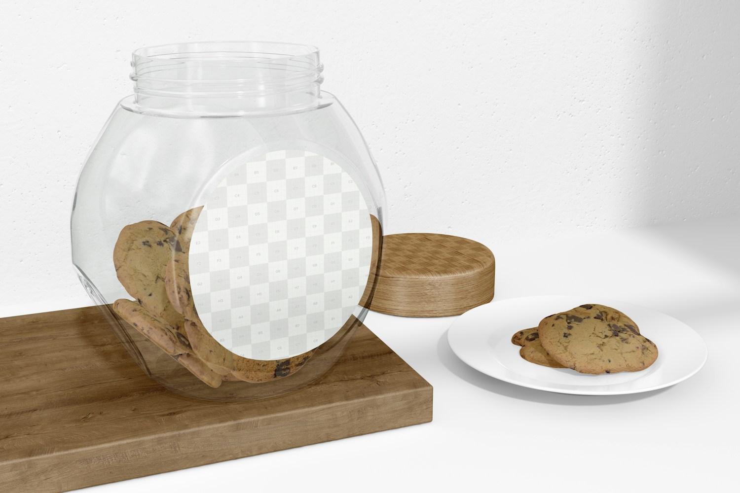 Glass Cookie Jar Mockup
