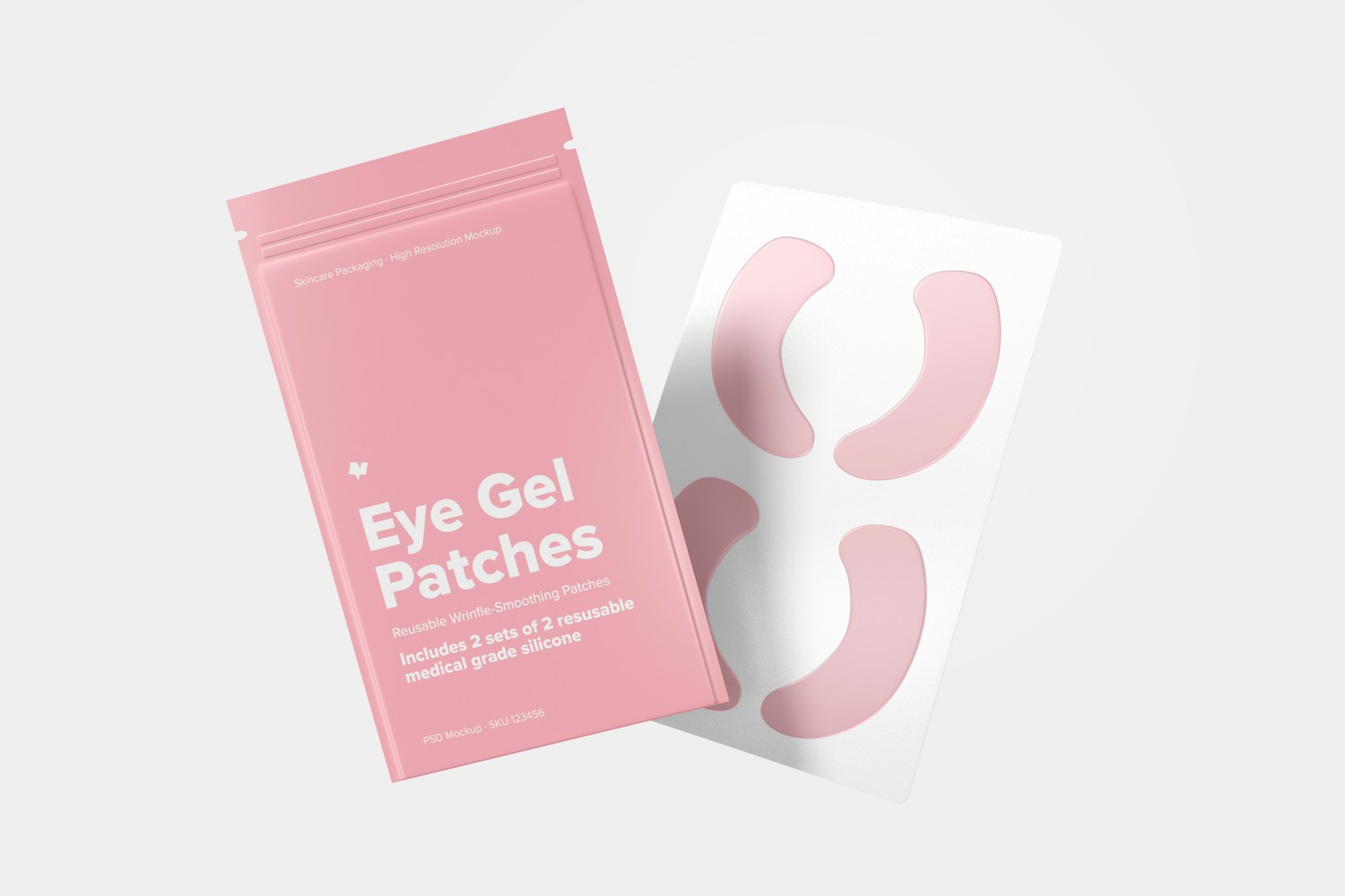 Eye Gel Patches Packaging Mockup