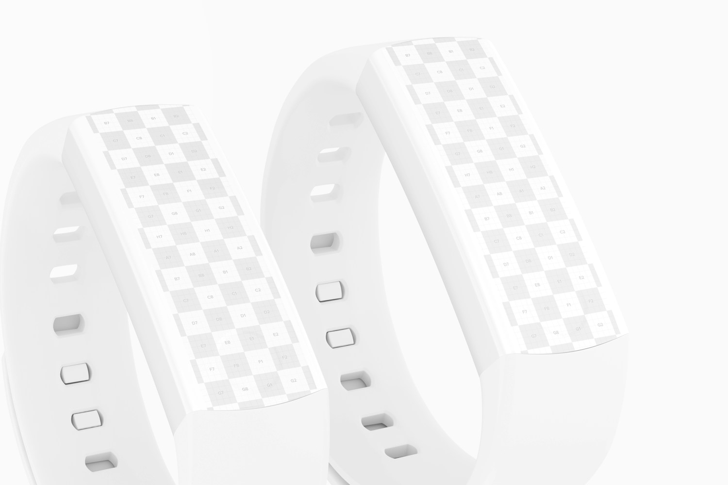 Huawei Fit Honor Band 3 Smart Watch Mockup, Close Up