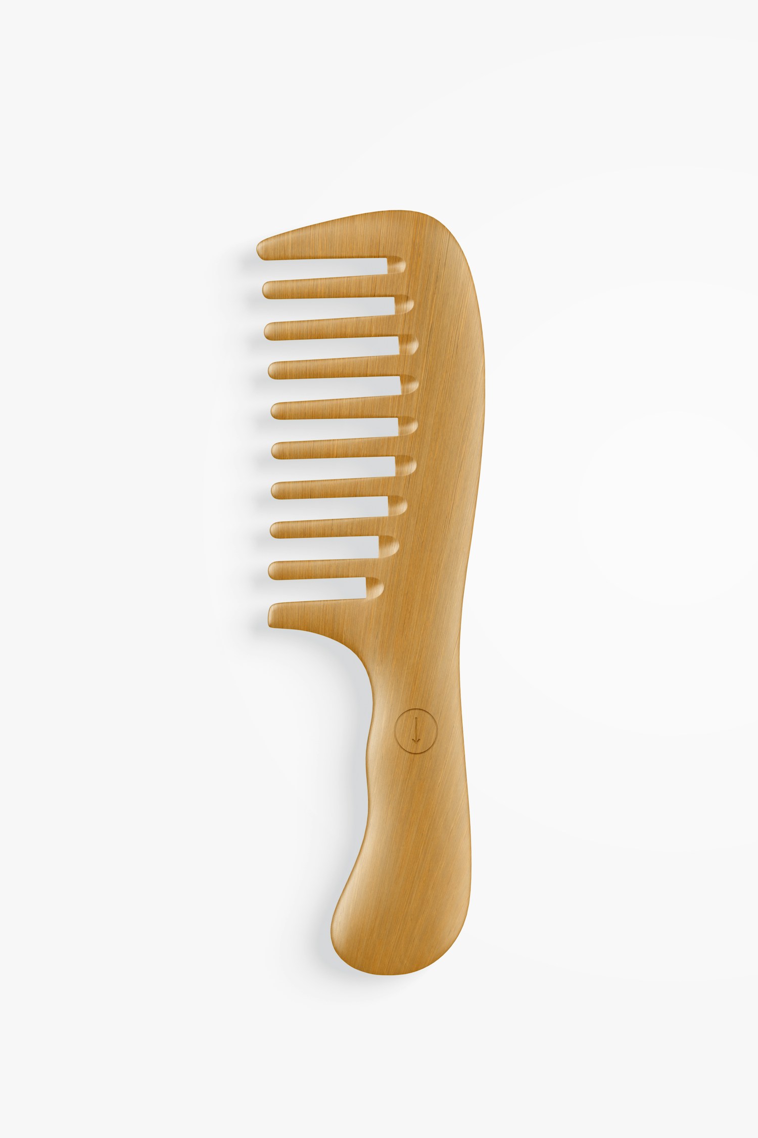 Bamboo Comb Mockup, Top View Bamboo Comb Mockup, Top View
