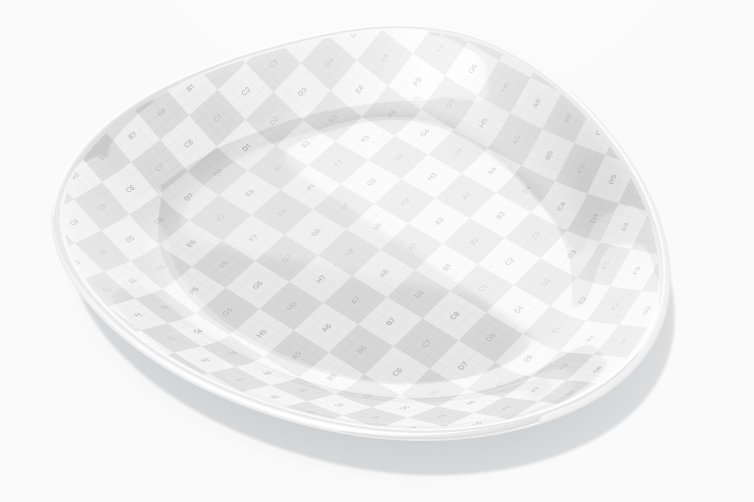 Ceramic Luxury Plate Mockup, Perspective