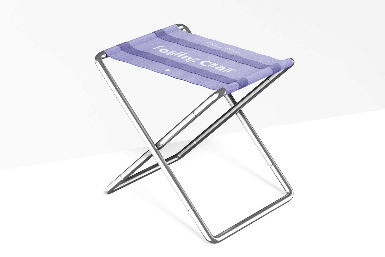 Folding Chair Mockup, Perspective