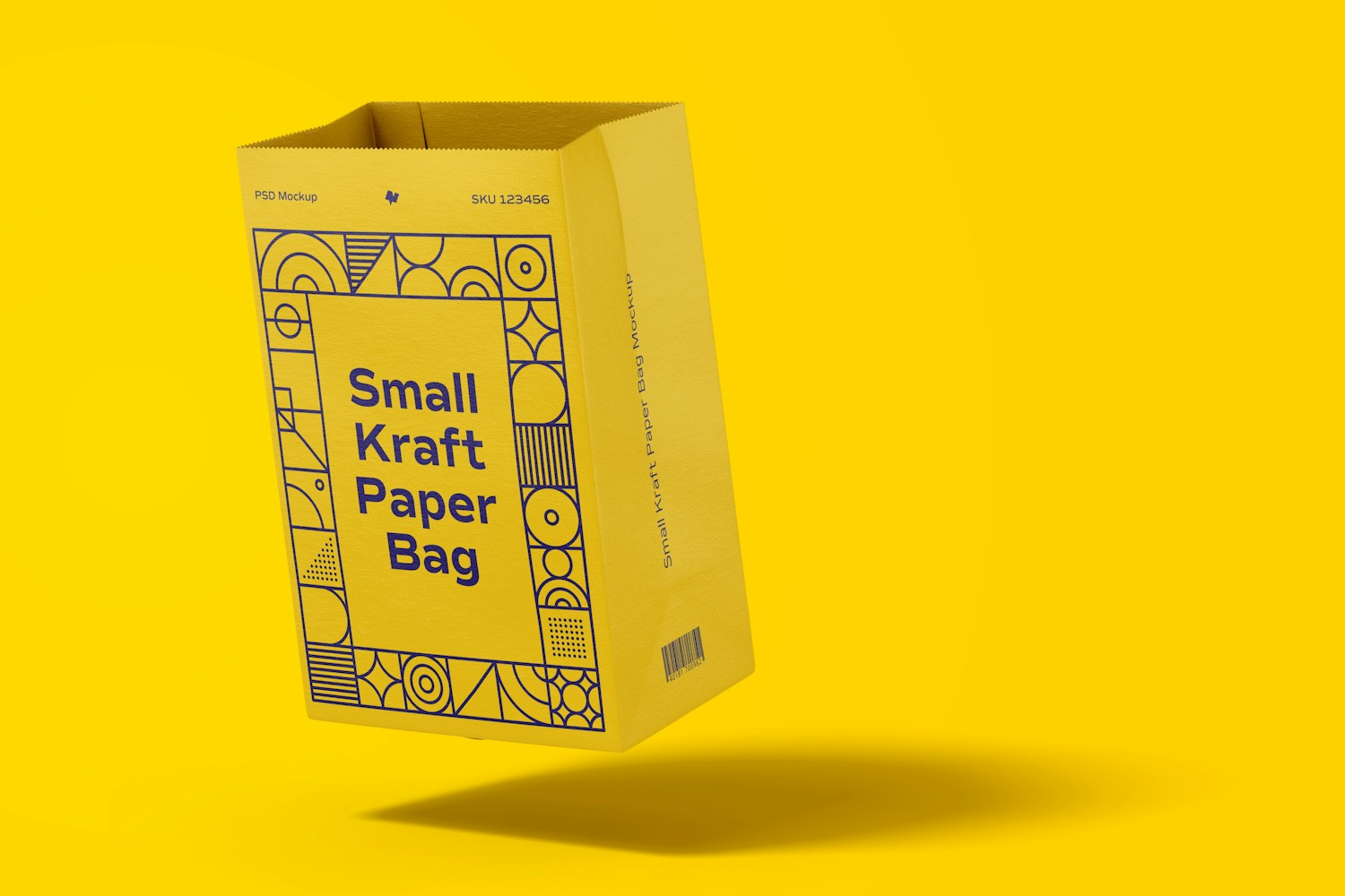Small Kraft Paper Bags Mockup