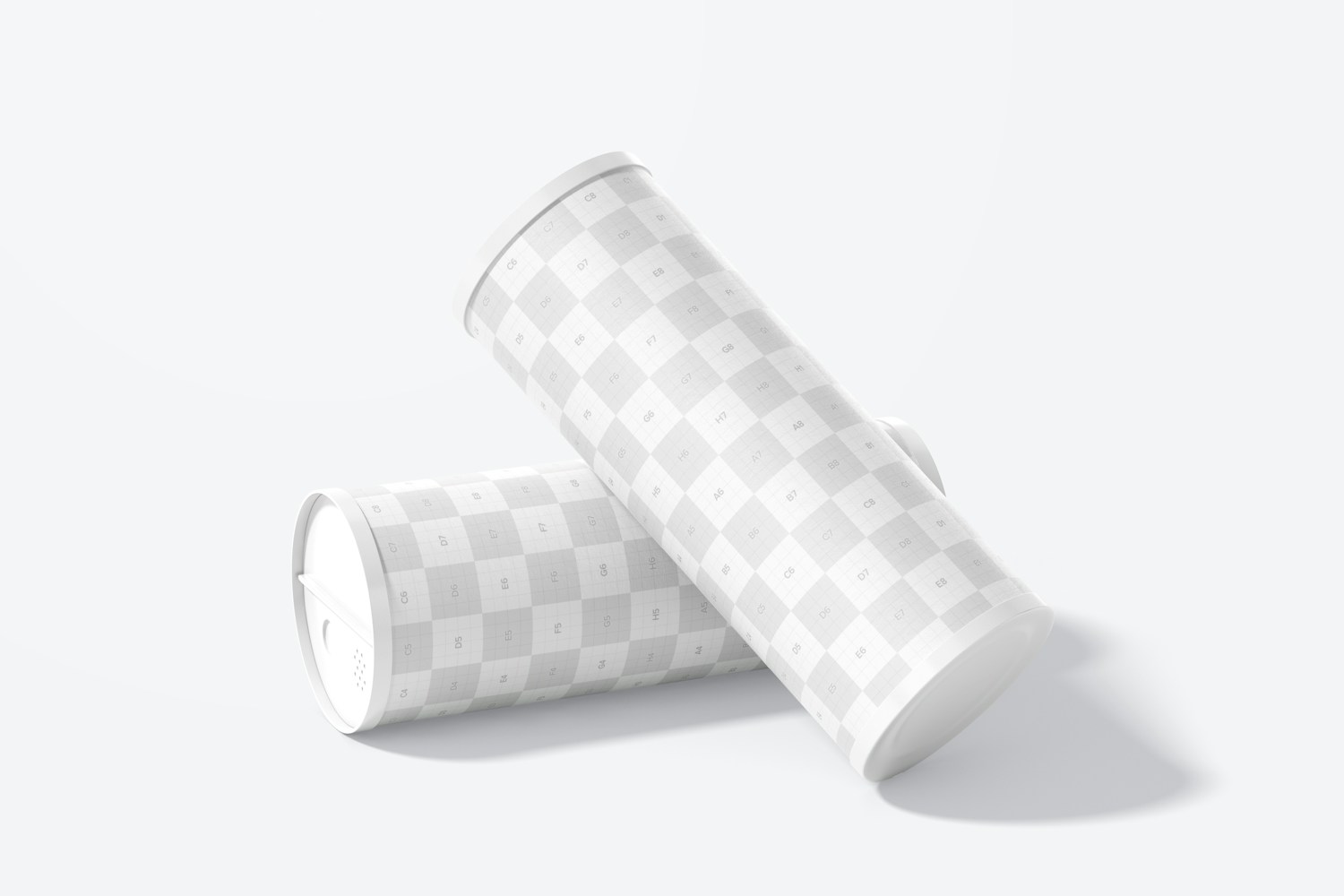 Paperboard Powder Tubes Mockup Paperboard Powder Tubes Mockup