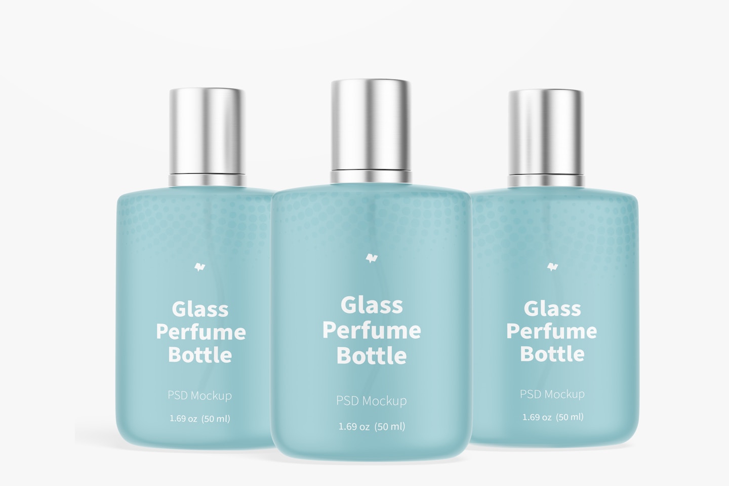 50 ml Glass Perfume Bottles Mockup