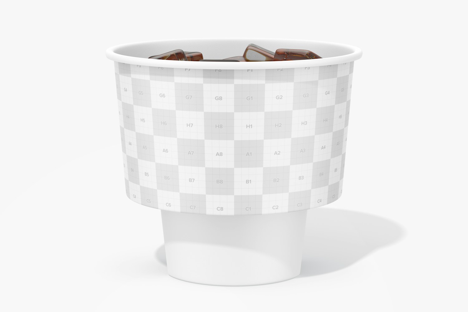 Small Drink Cup Mockup, Front View