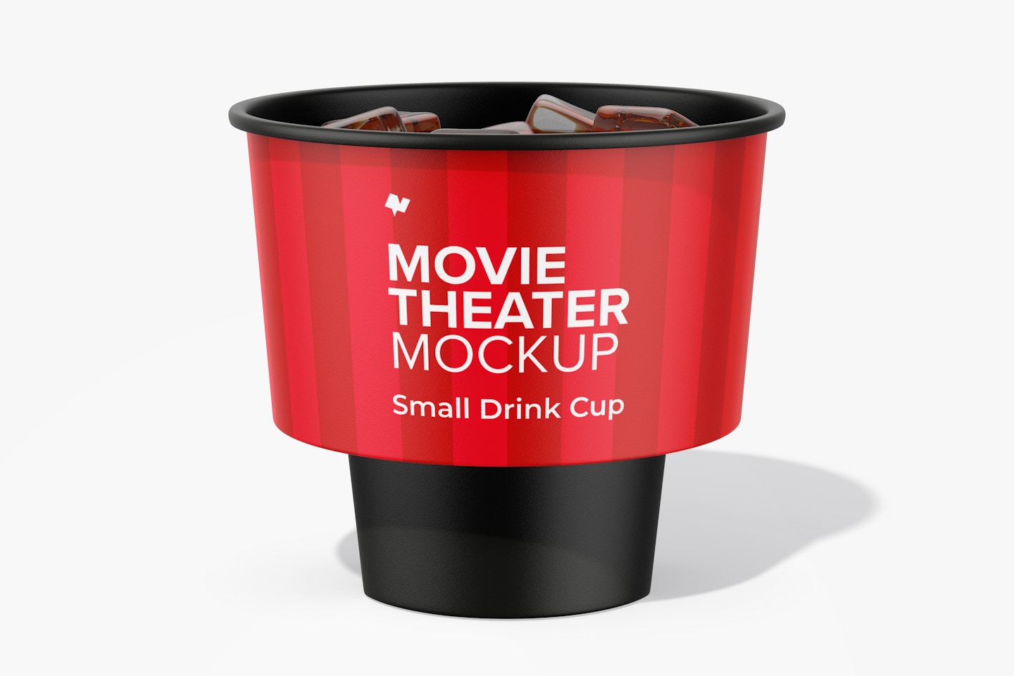 Small Drink Cup Mockup, Front View