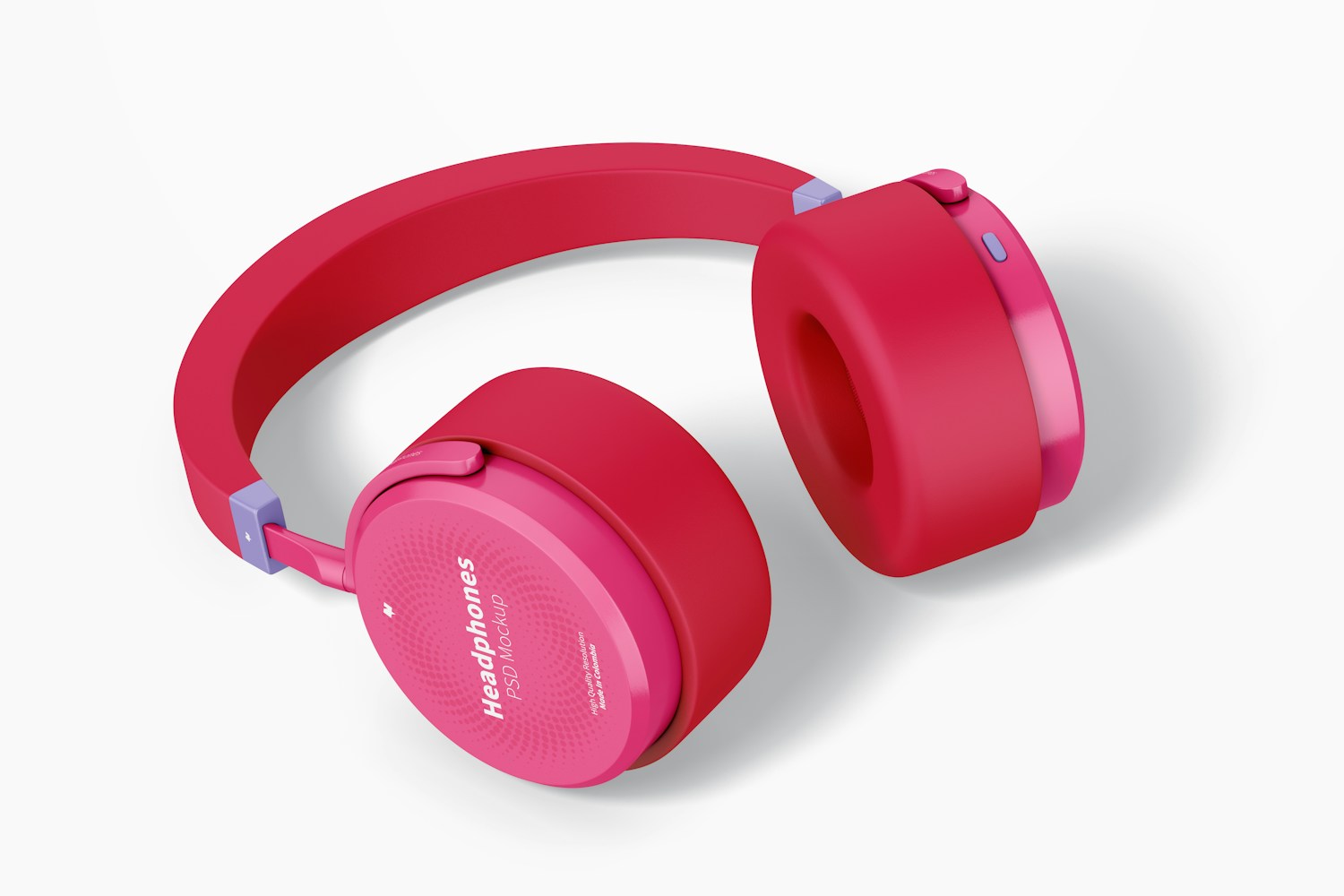 Headphones Mockup, Left View Headphones Mockup, Left View