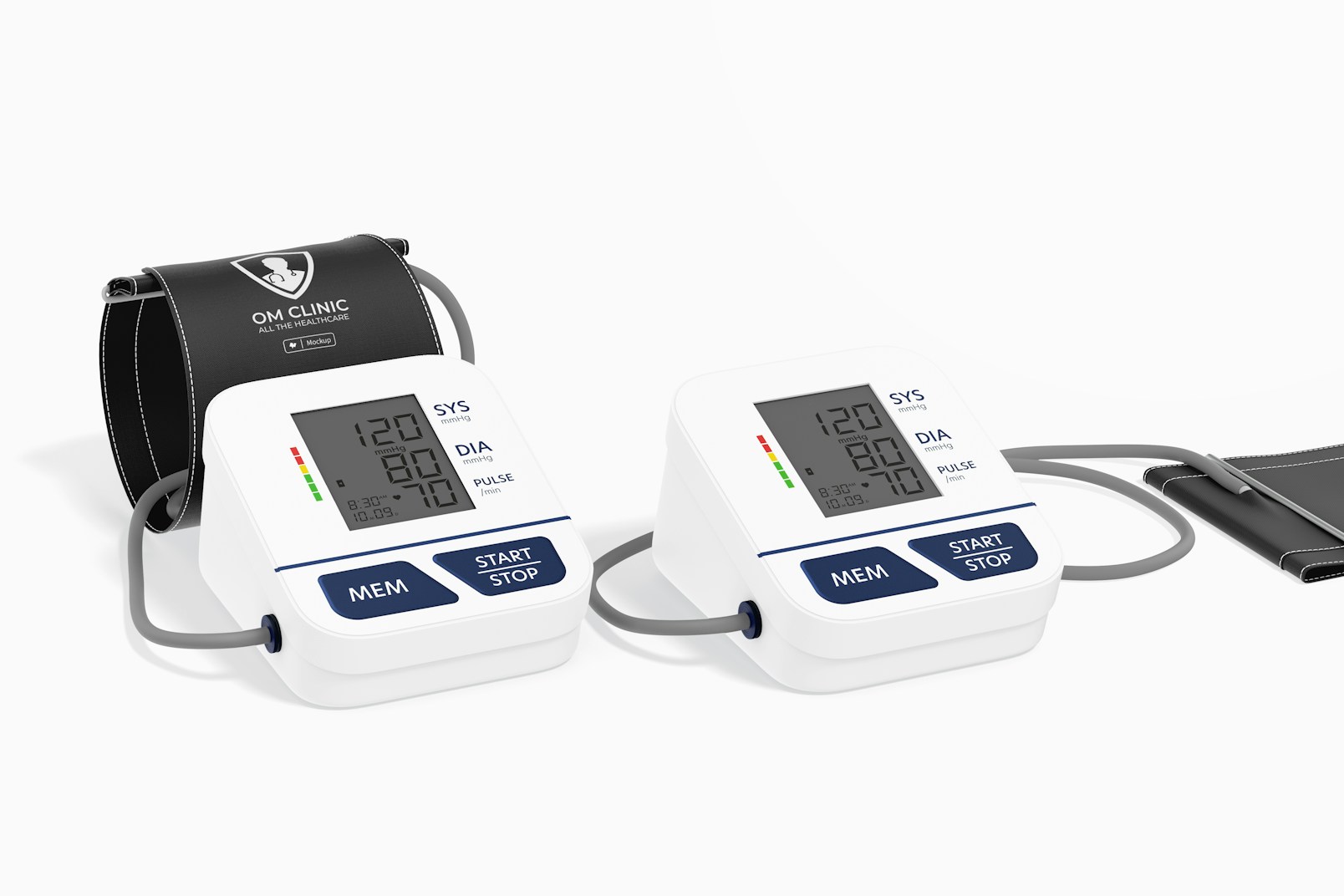 Digital Blood Pressure Monitors Mockup