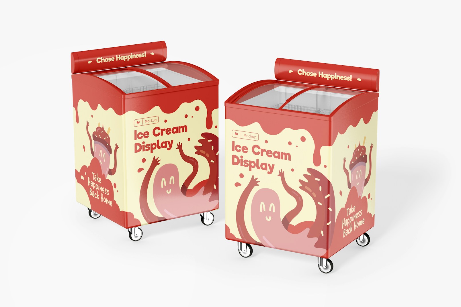 Ice Cream Displays Mockup