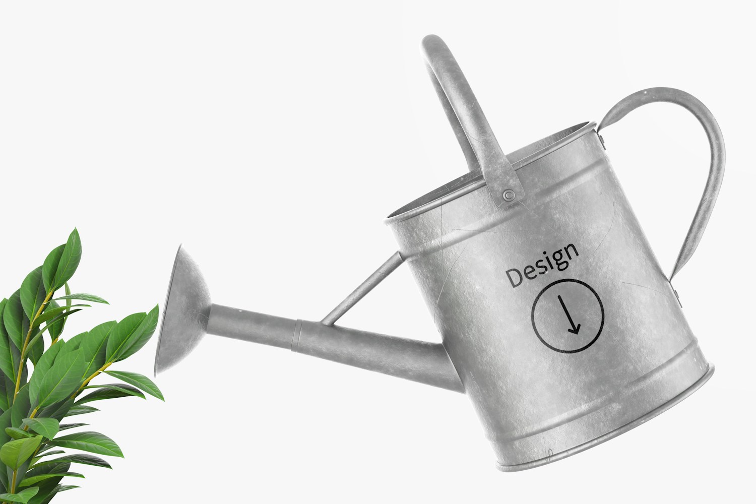 Watering Can Mockup, Side View Watering Can Mockup, Side View