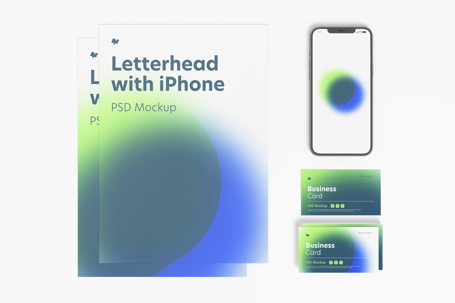 Letterhead with iPhone Mockup