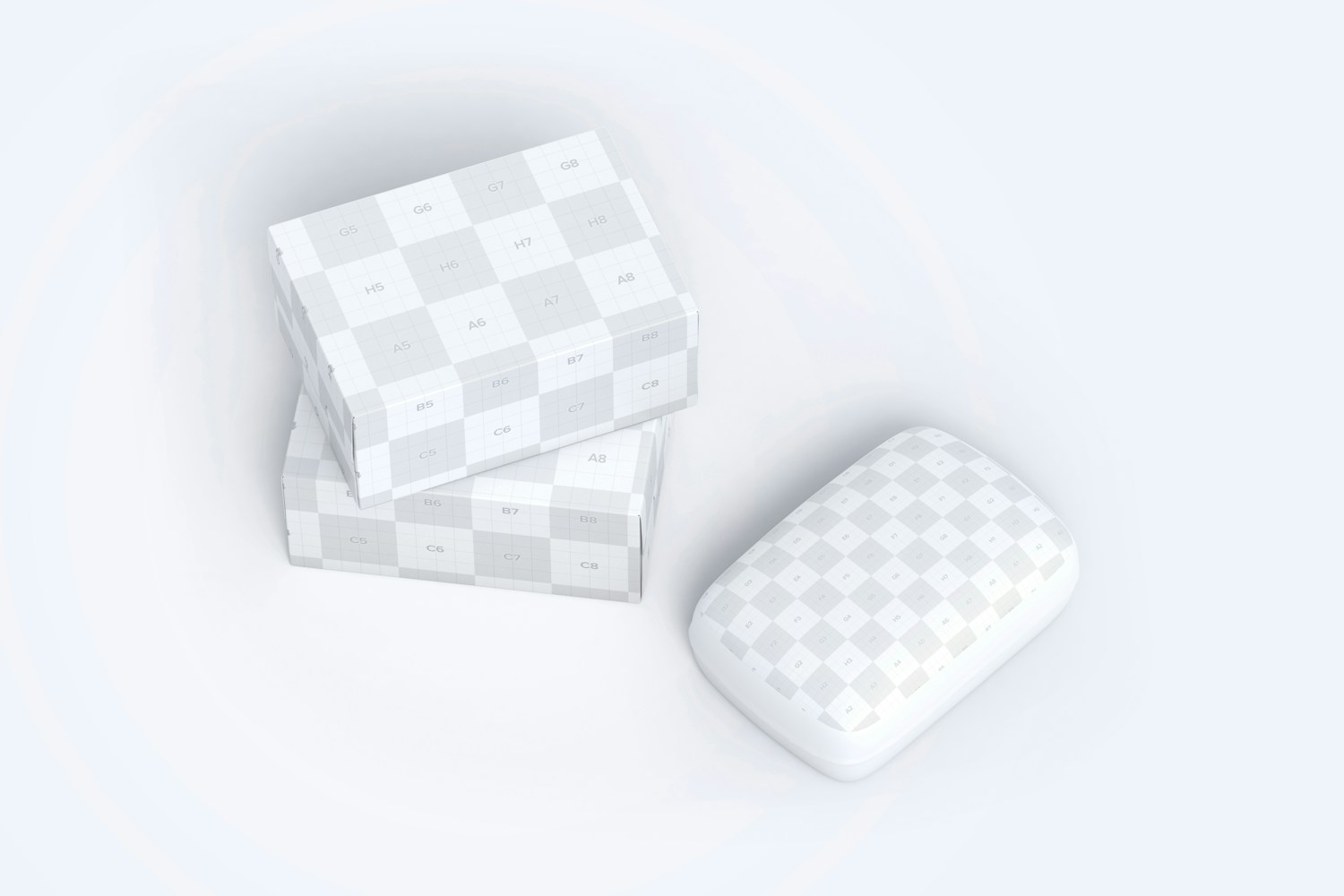 Soap Bar and Paper Boxes Mockup 02