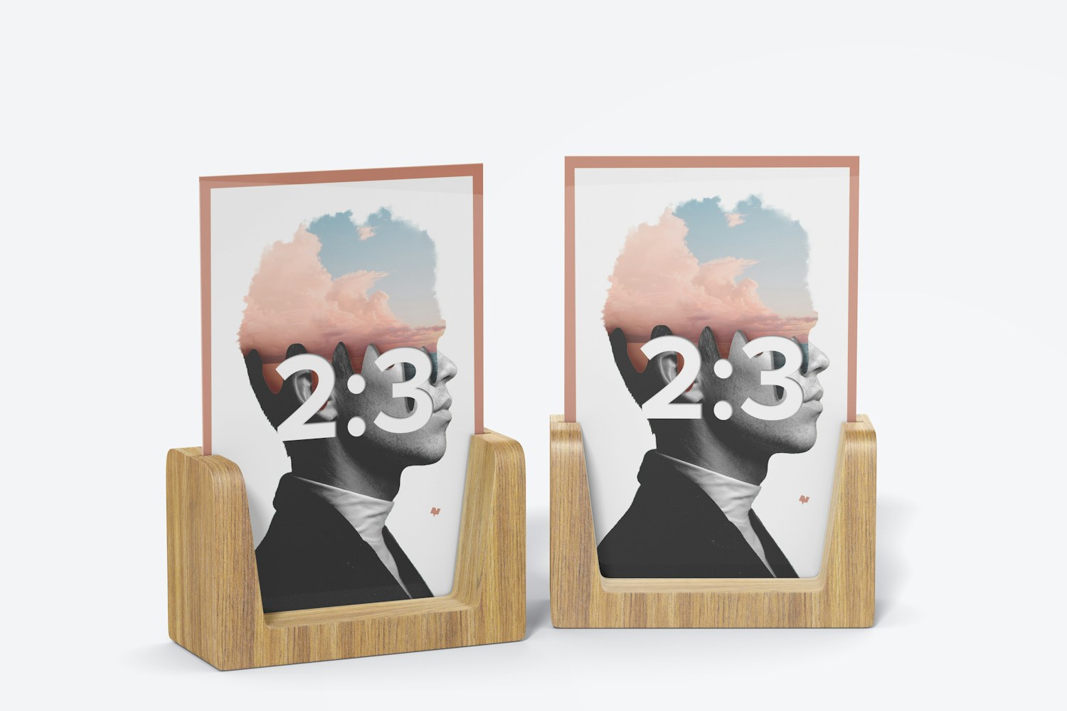 2:3 Photo Frames Mockup, Front View