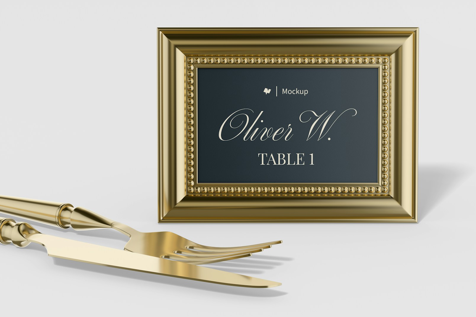 Luxury Table Number Mockup