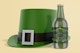 330 ml Stubby Beer Bottle Mockup, with Hat