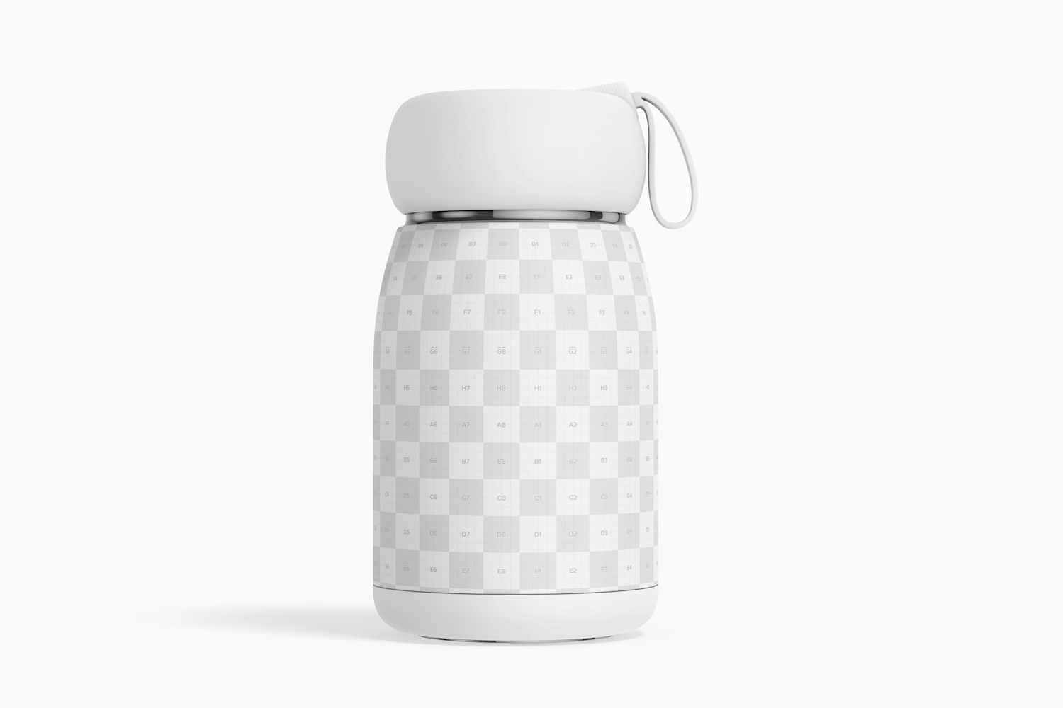 Small Kids Water Flask Mockup, Front View