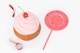Cake Topper with Cupcake Mockup