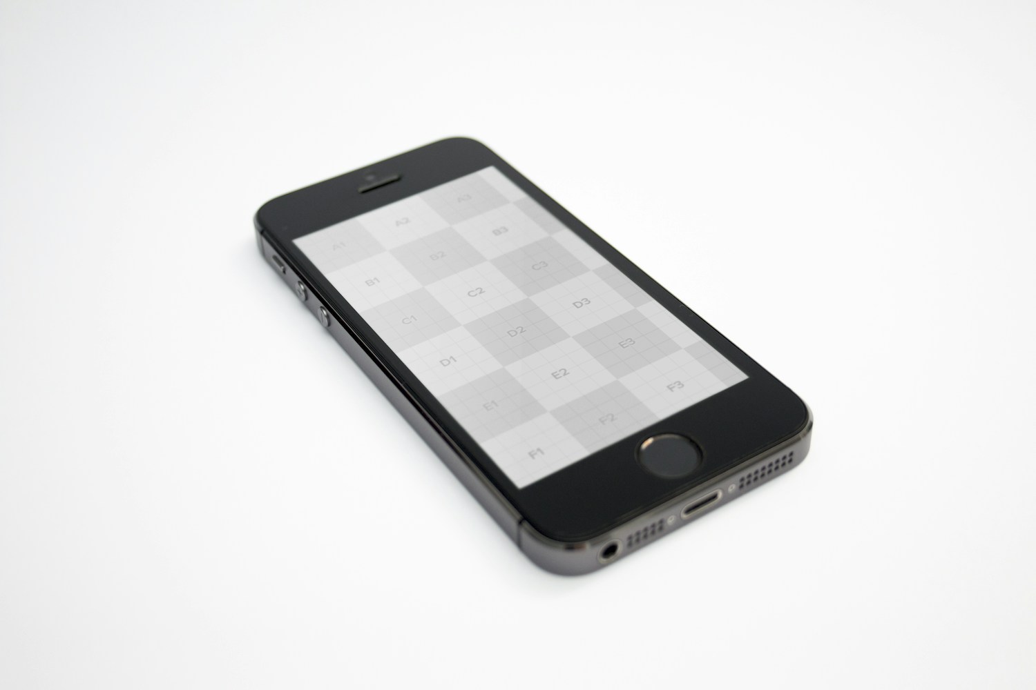 iPhone 5s Space Gray Mockup 02