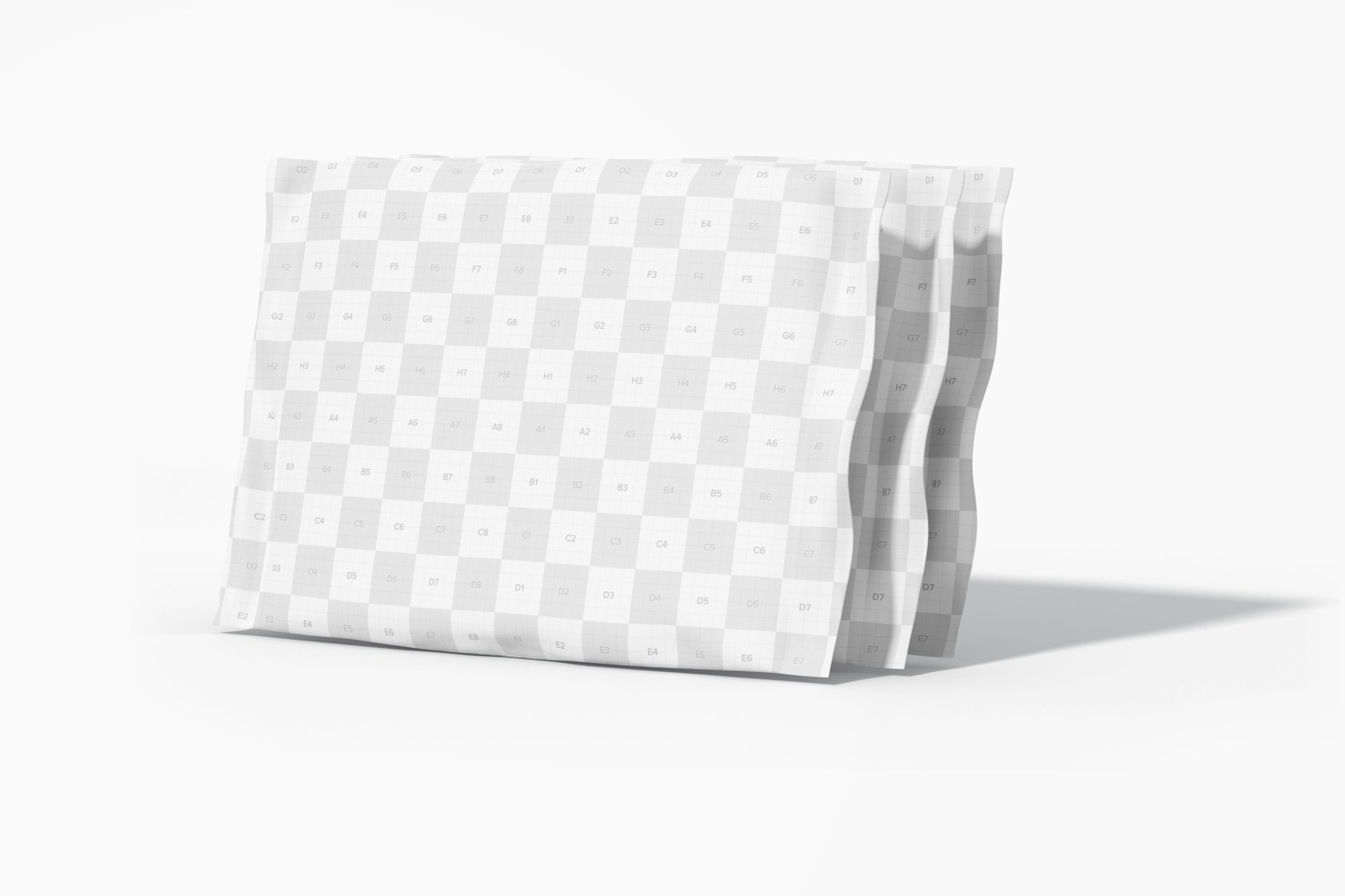Noodle Soup Bags Mockup, Left View Noodle Soup Bags Mockup, Left View