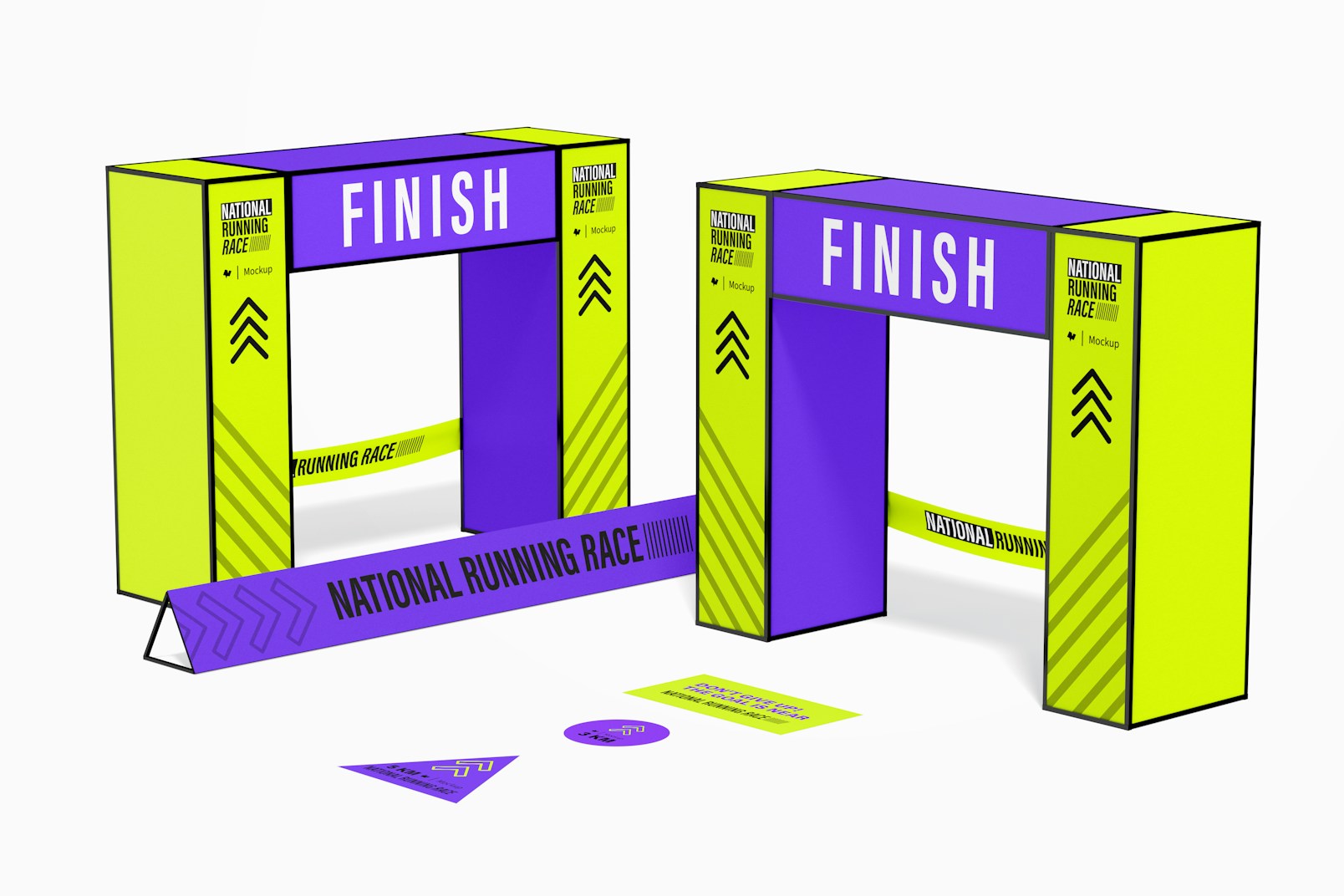 Finish Line Arches Mockup, Perspective