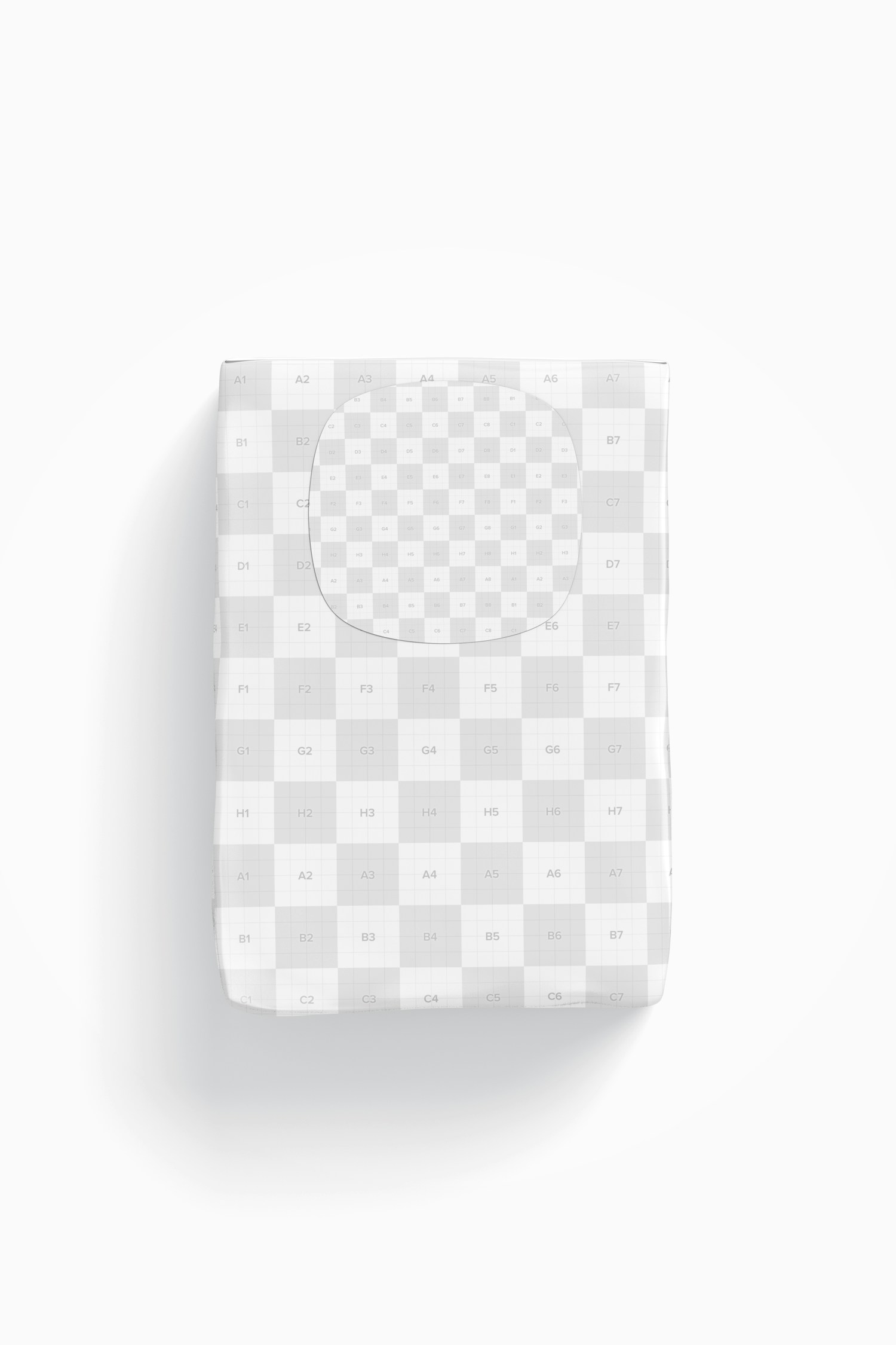 Small Tissue Packet Mockup, Top View