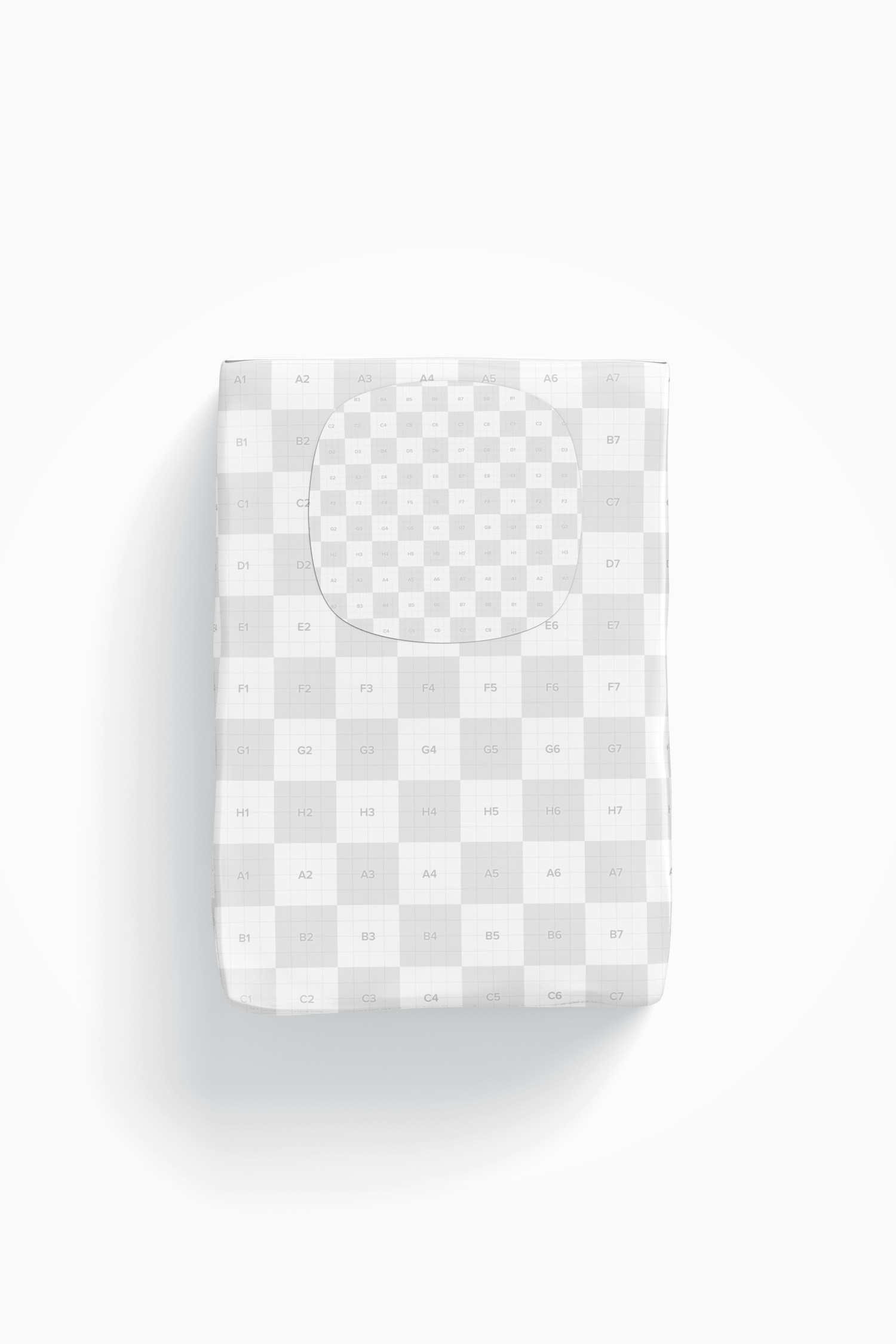 Small Tissue Packet Mockup, Top View Small Tissue Packet Mockup, Top View