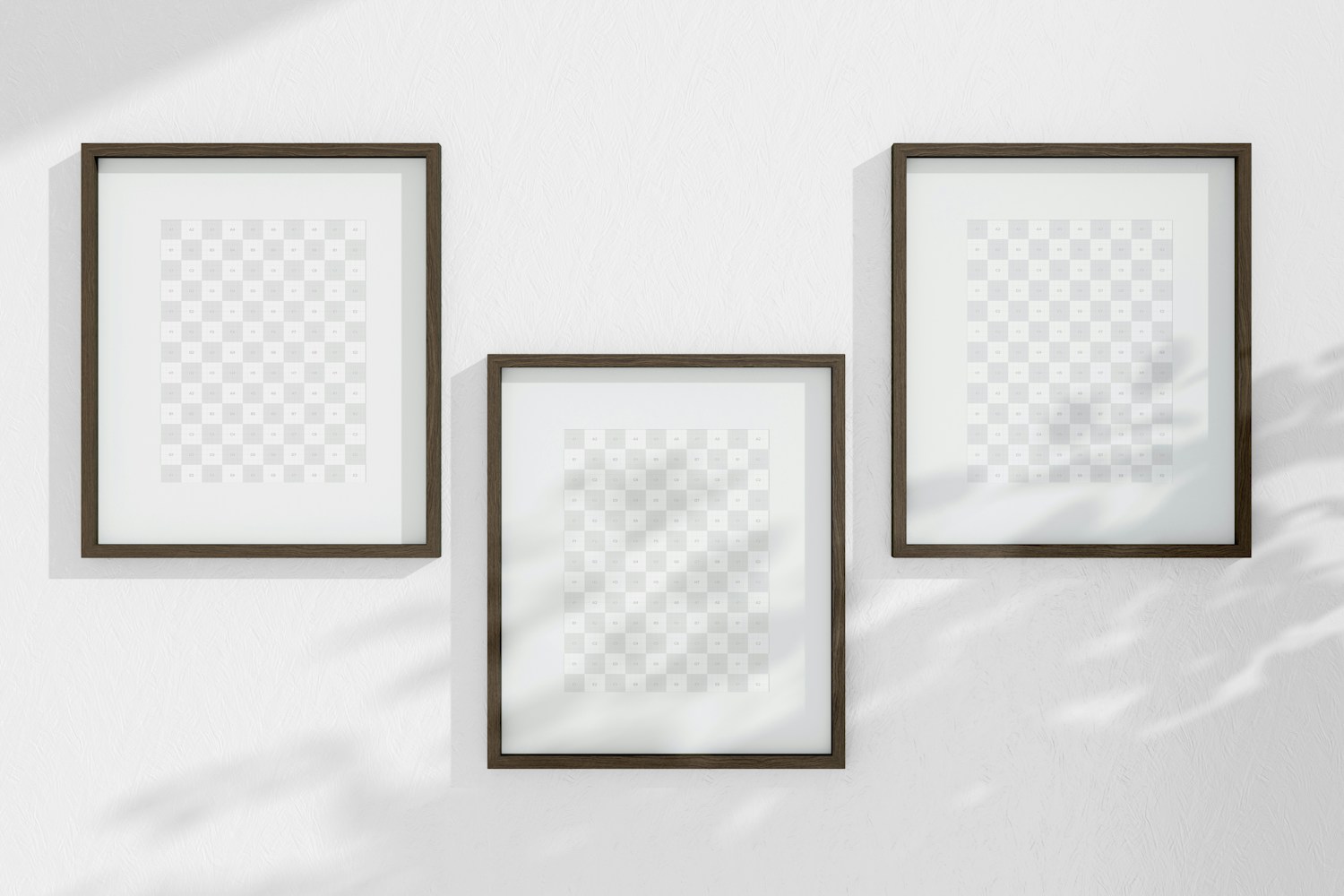 A3 Nordic Frames with Passepartout Mockup, Perspective A3 Nordic Frames with Passepartout Mockup, Perspective