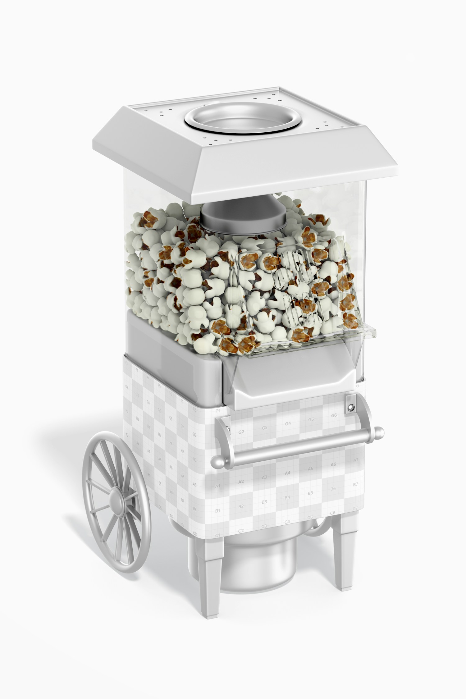 Mini Popcorn Maker Mockup, Perspective