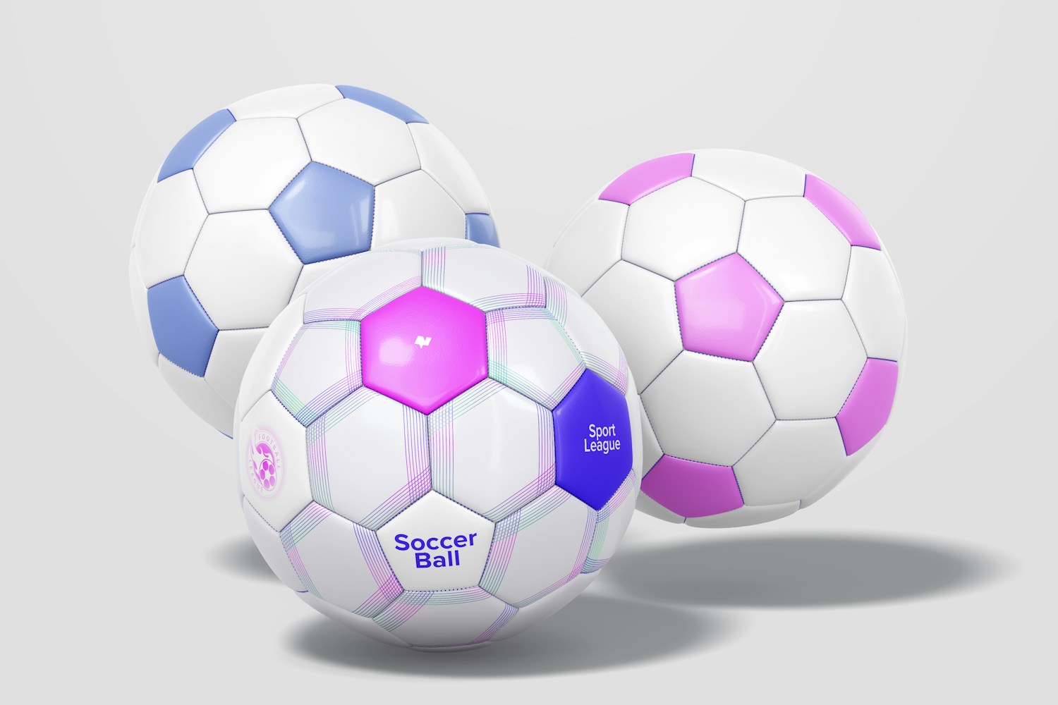 Soccer Ball Set Mockup