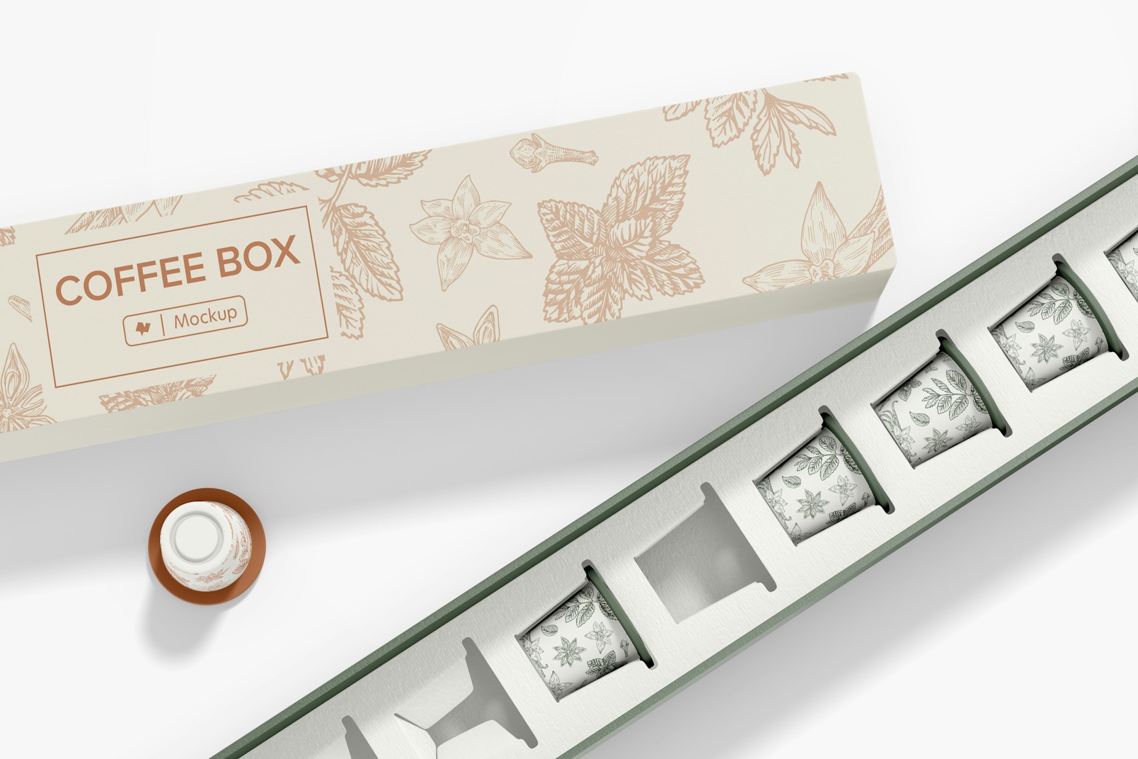 Compostable Coffee Capsule Mockup, Close Up