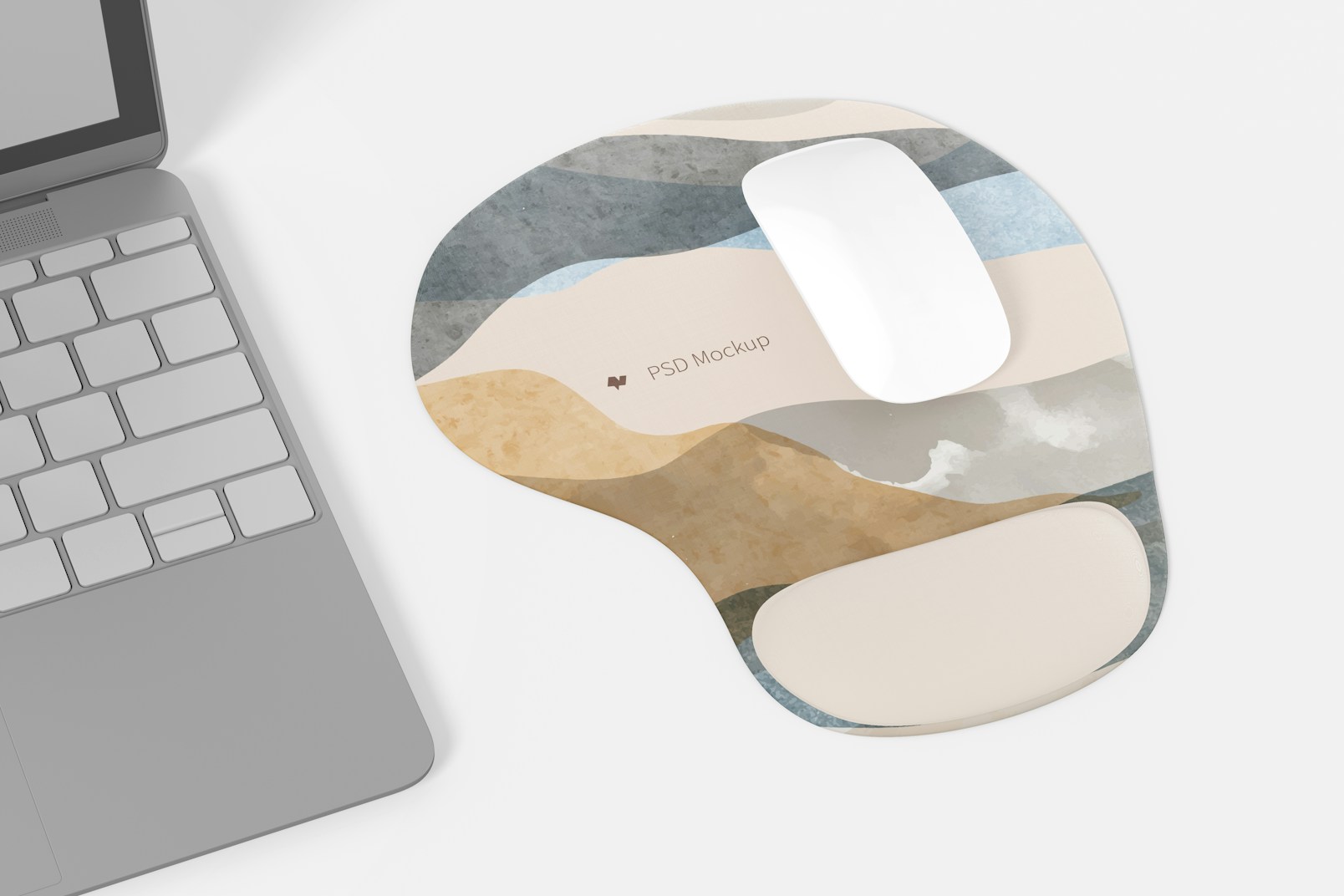 Mousepad with Gel Mockup, Perspective