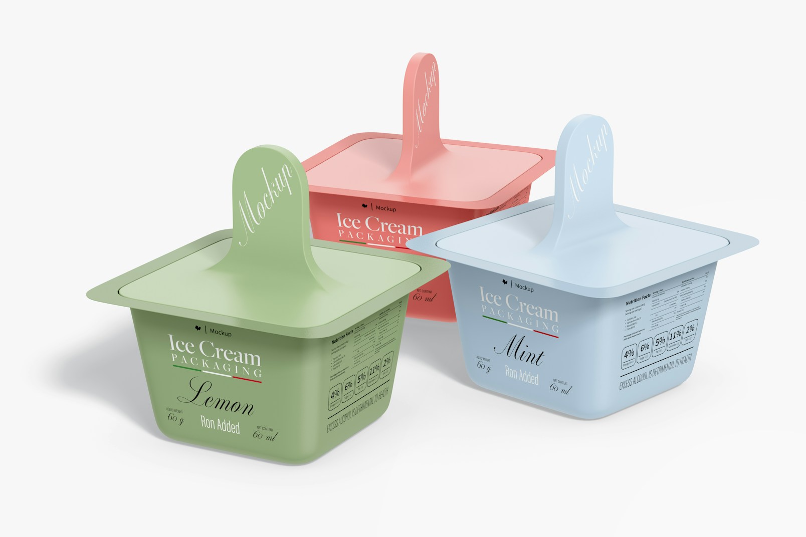 Small Popsicle Packaging Mockup