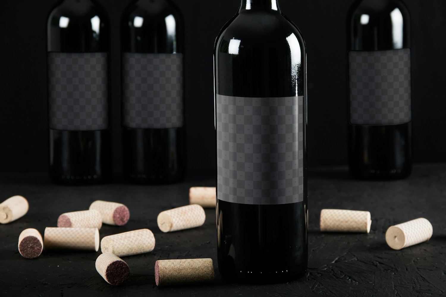 Usa Objetos Inteligentes para facilitar la personalización, la etiqueta de vino tiene un tamaño de 8,5 x 8,7 pulgadas
