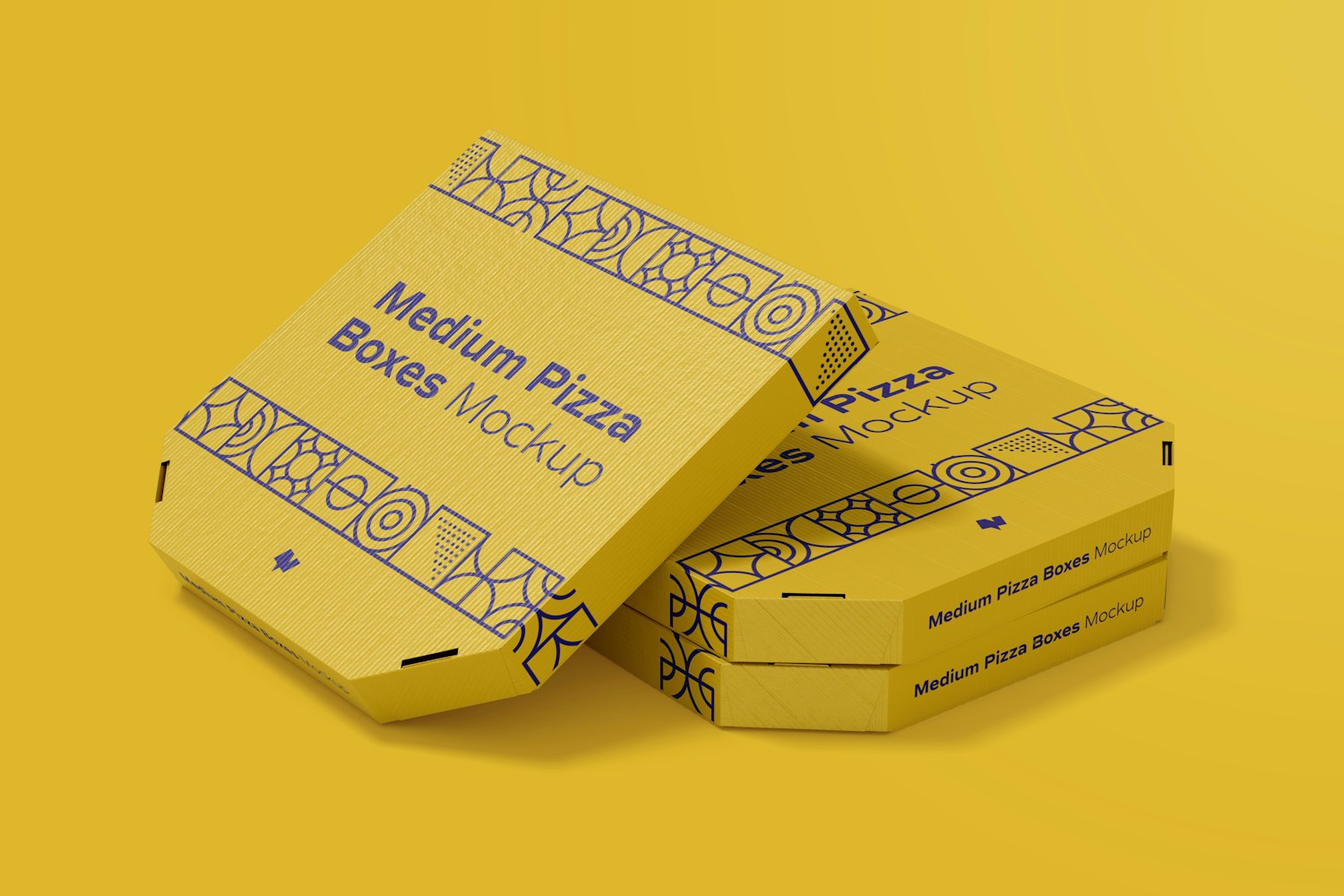Medium Pizza Box Mockup