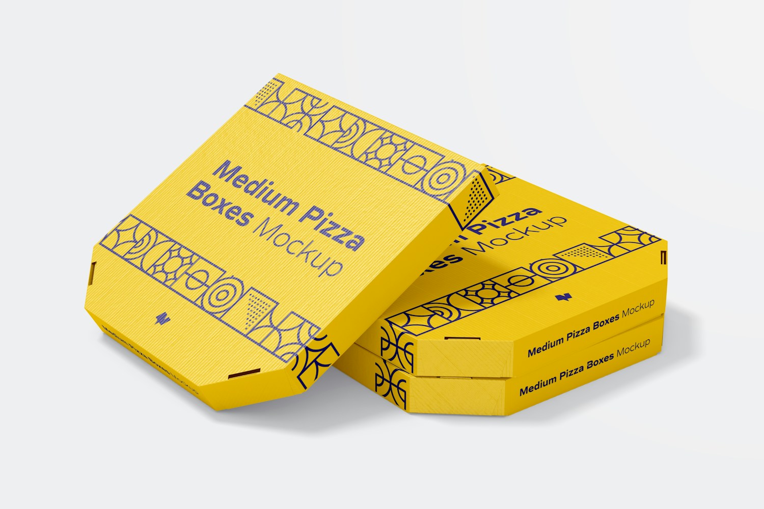 Medium Pizza Box Mockup Medium Pizza Box Mockup