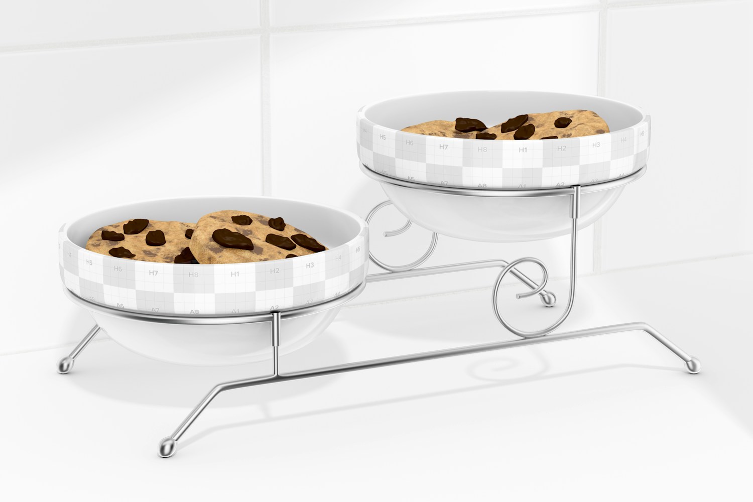Cookie Stand Mockup, Right View
