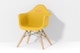 Modern Fabric Kids Chair Mockup, Perspective