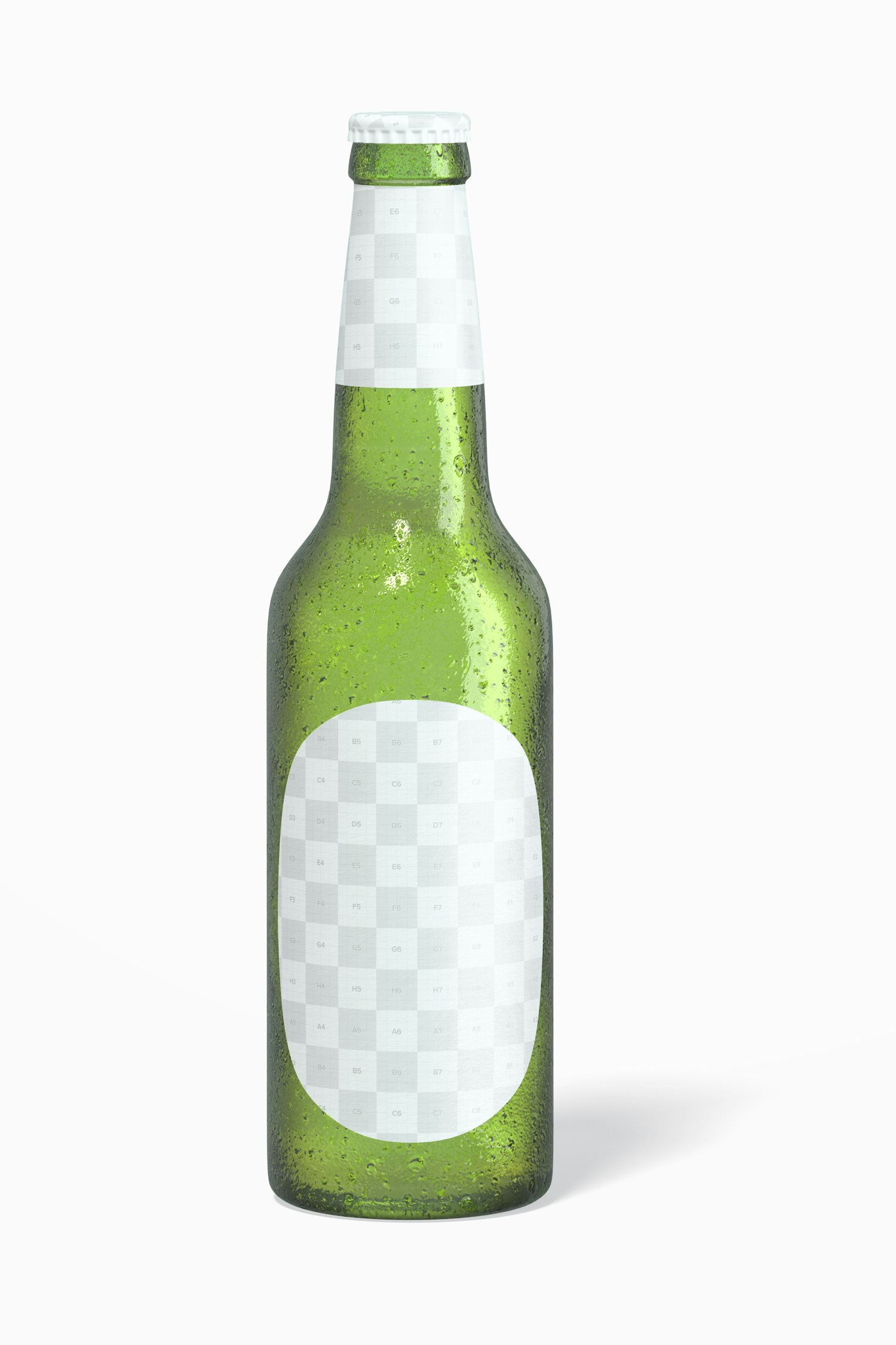 Maqueta de Botella Verde de Cerveza